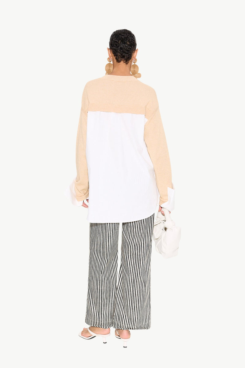 Pip Poplin Combo Sweater