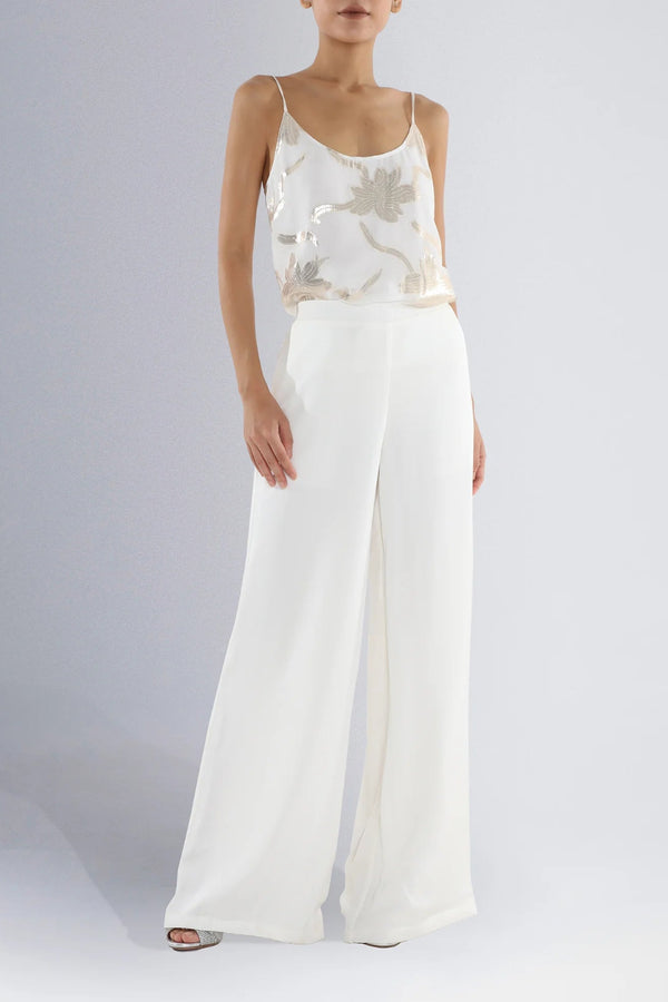 Wide Pants White