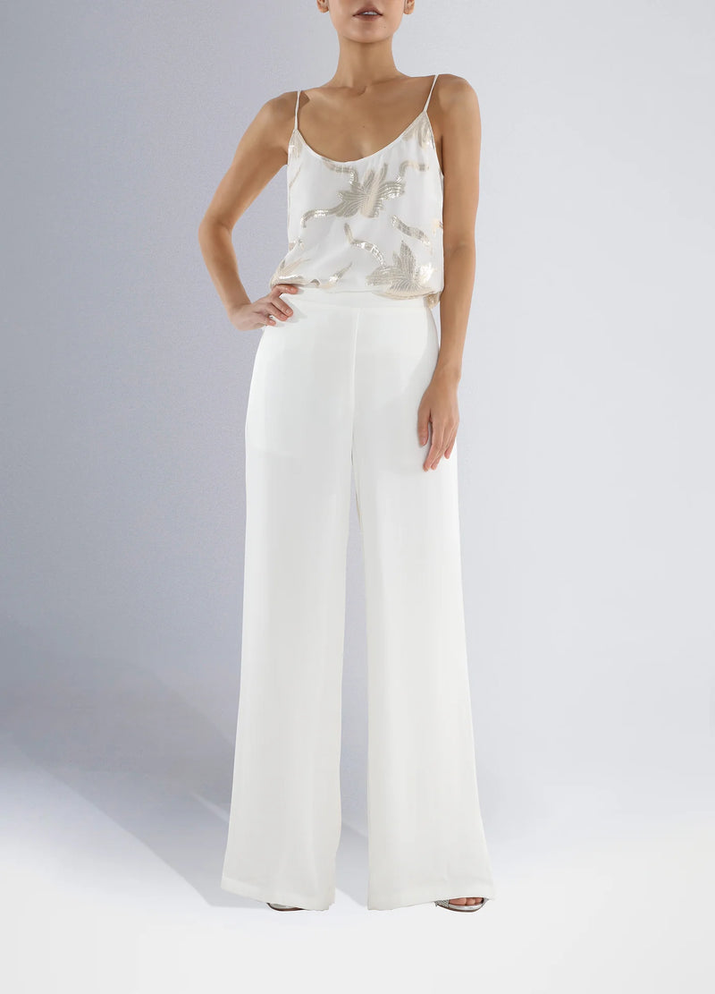 Wide Pants White