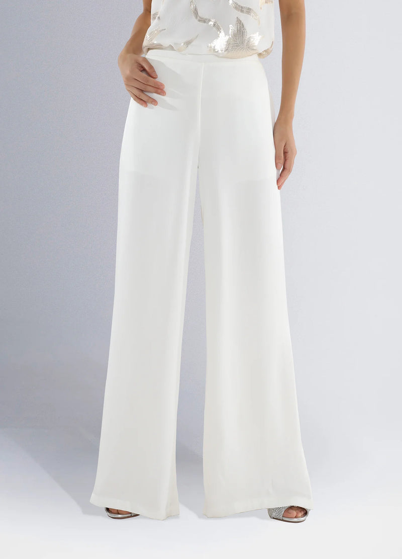 Wide Pants White