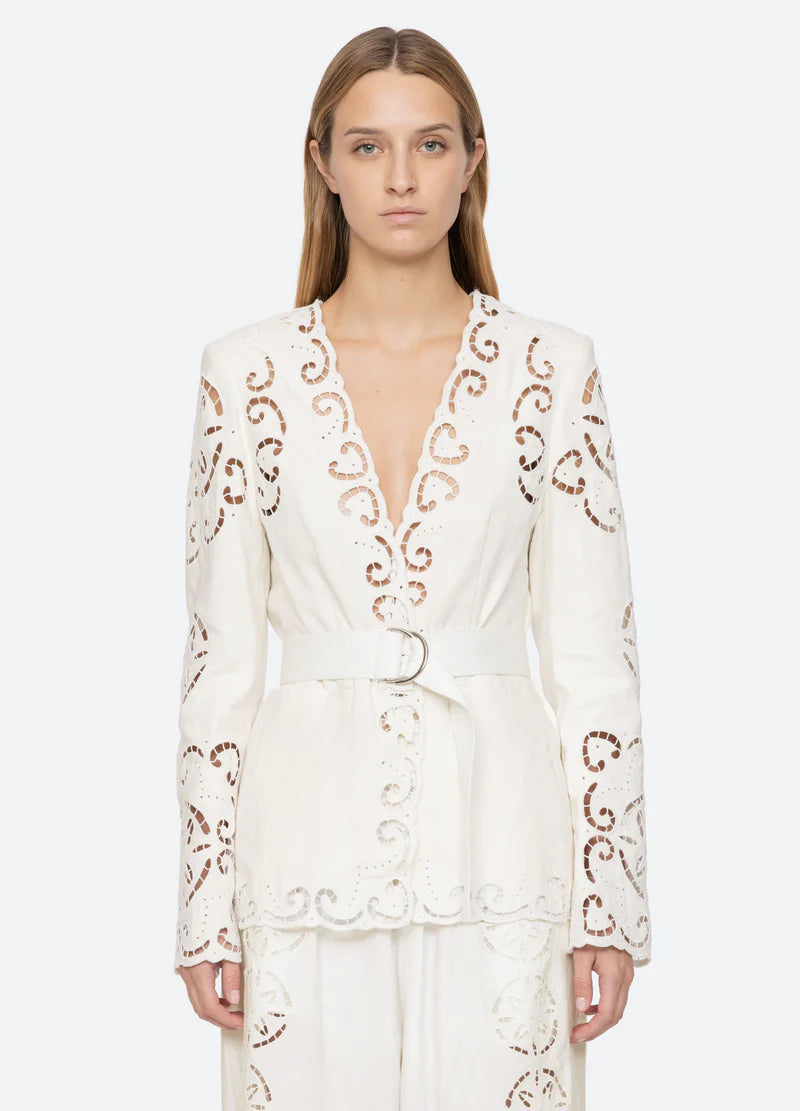 Dahlia Eyelet Blazer