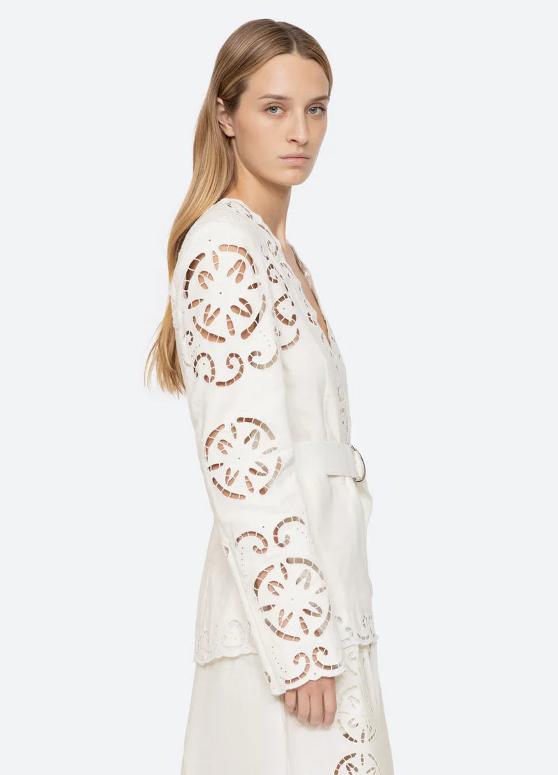 Dahlia Eyelet Blazer
