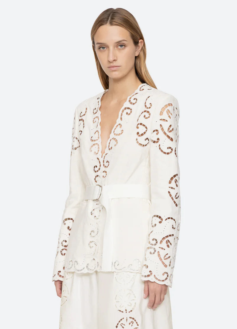 Dahlia Eyelet Blazer