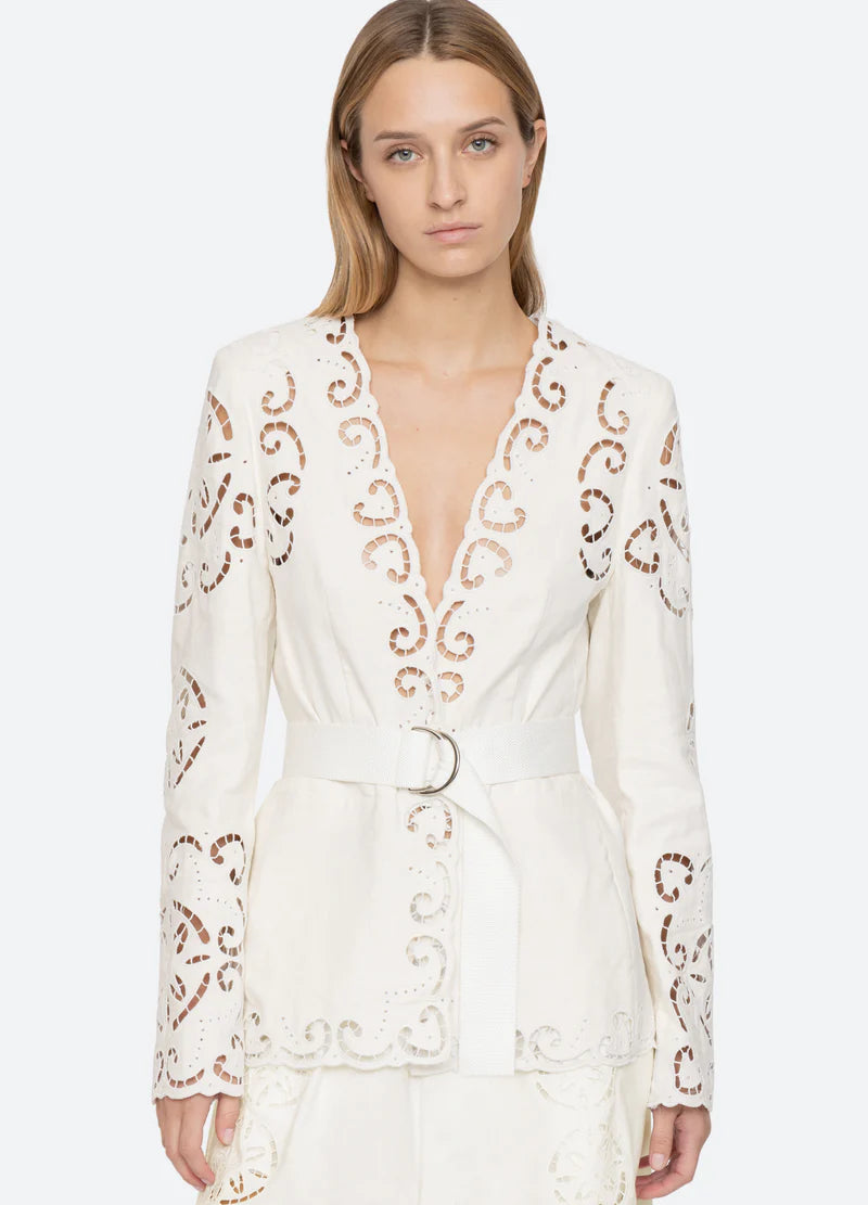 Dahlia Eyelet Blazer