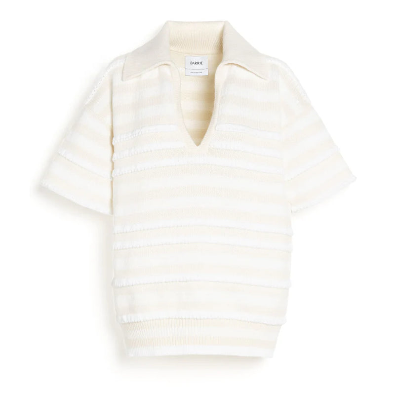SS Polo Pullover Ripple Stripe