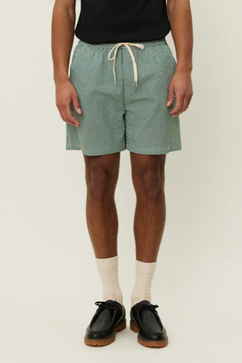 Stan Stripe Seersucker Swim Shorts