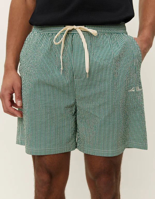 Stan Stripe Seersucker Swim Shorts