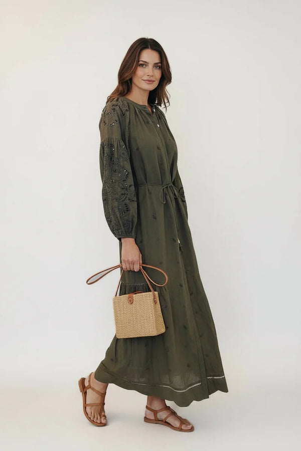 Sunshine Babe Long Olive Green