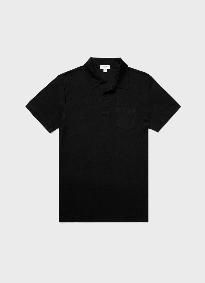 Sea Island SS Polo Shirt Black