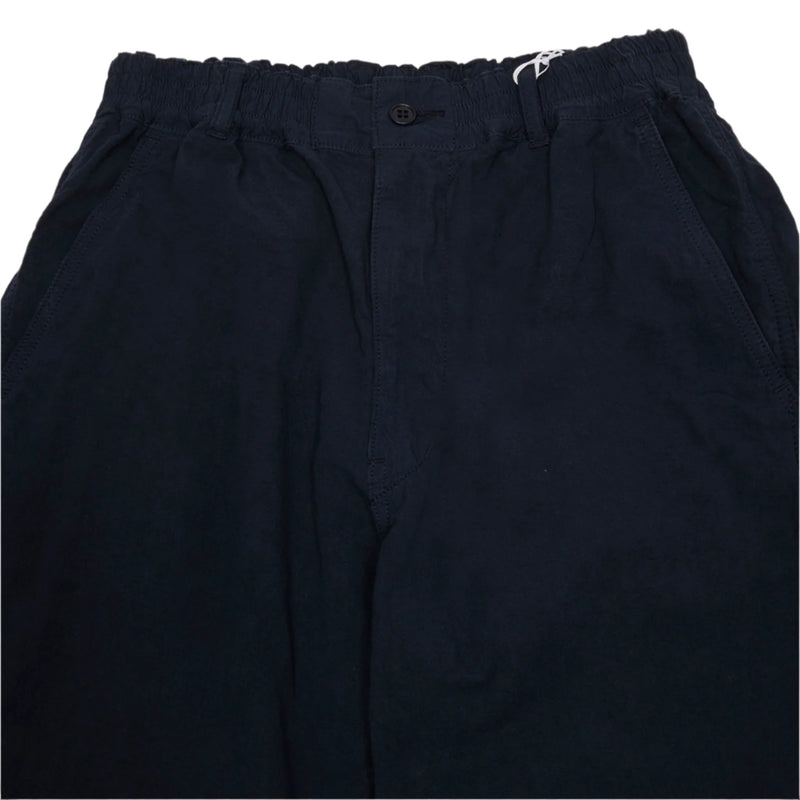 High Density Cotton Hemp Tapered Pants Navy (Final Sale)