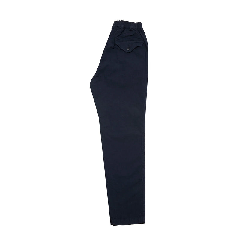 High Density Cotton Hemp Tapered Pants Navy (Final Sale)