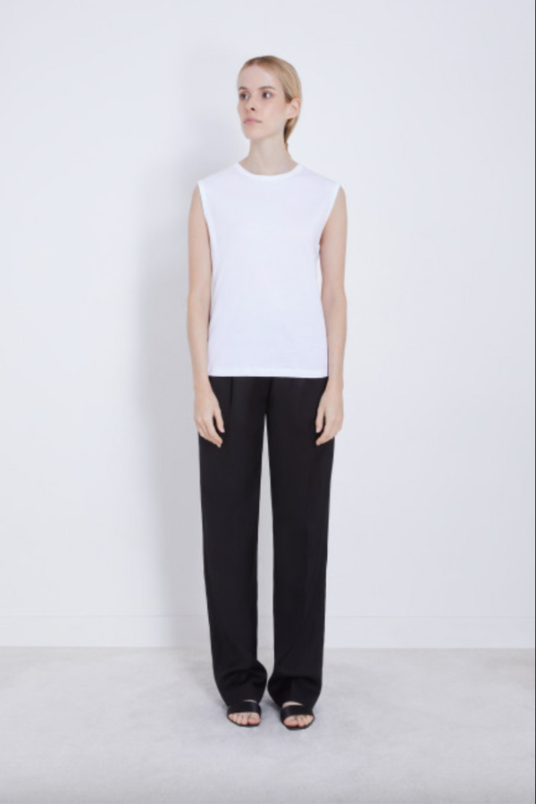 brani white tank top loulou studio shell muscle tee supima cottonn