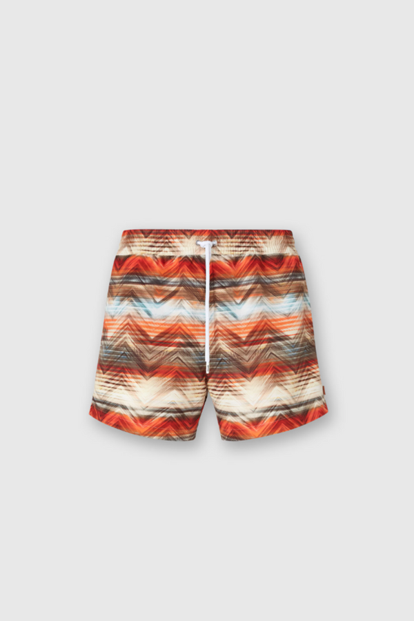 Medium Length Swim Short Orange