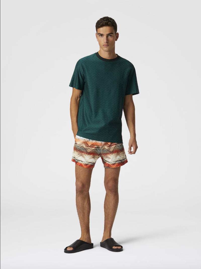 Medium Length Swim Short Orange