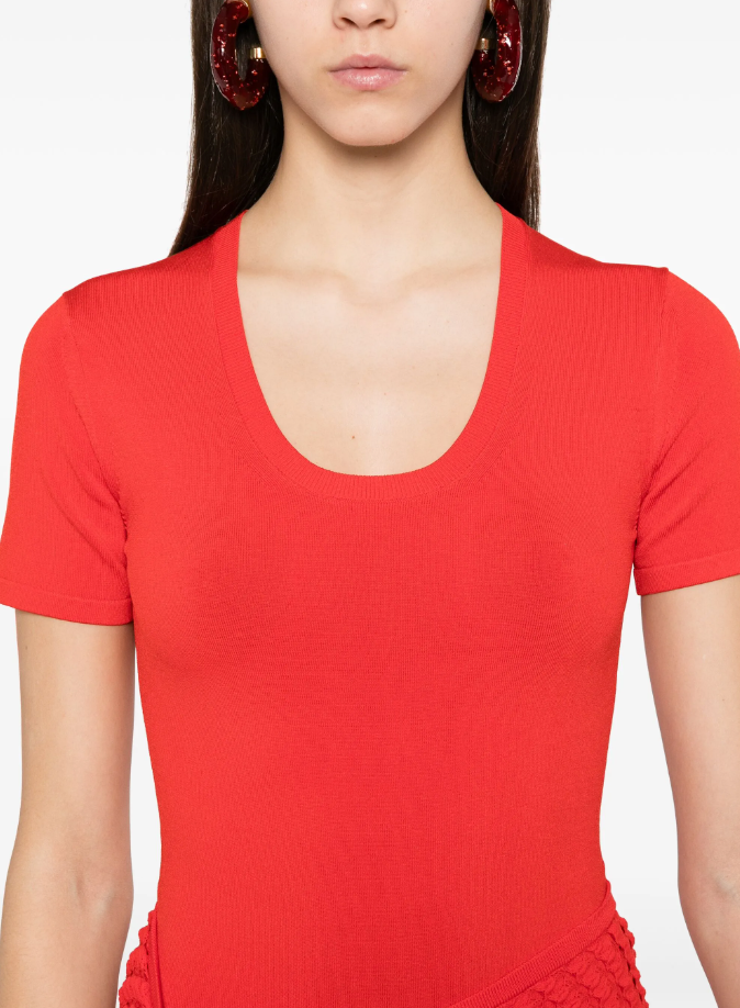 Drew Bodysuit Fiery Red