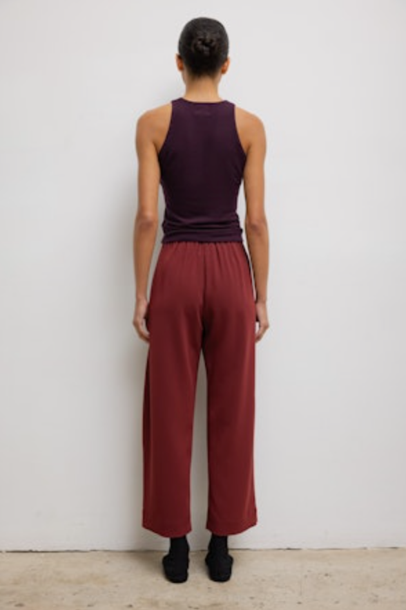 Lauren High Neck Tank in Berry