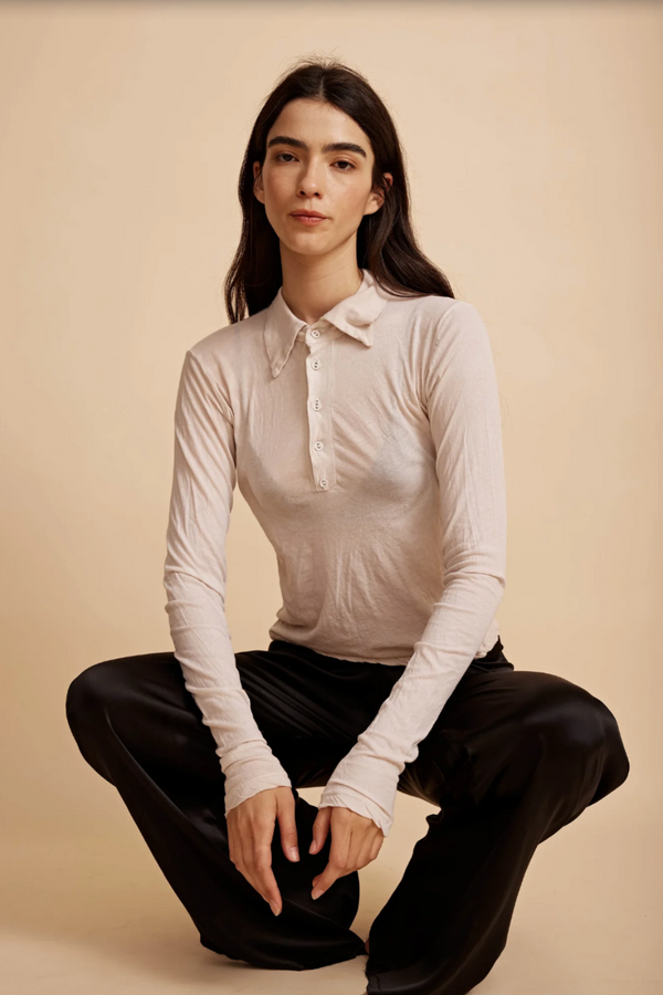 Rosie Polo LS Bone
