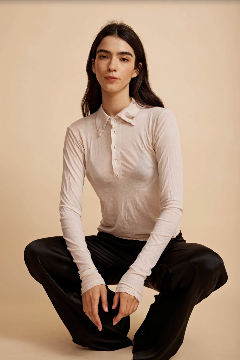 Rosie Polo LS Bone
