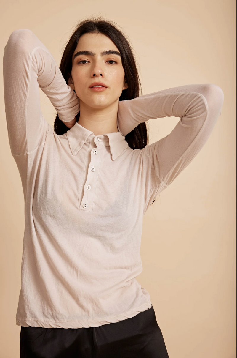 Rosie Polo LS Bone
