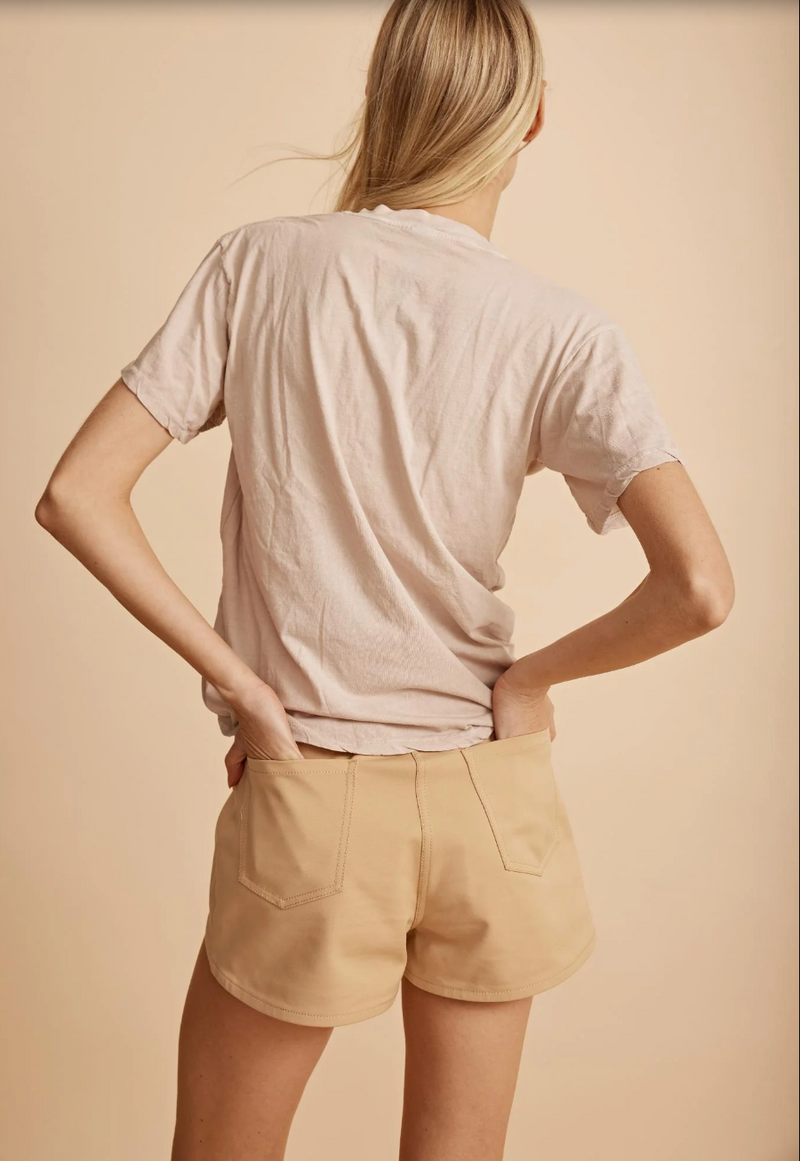 Jessica V Neck Tee Bone