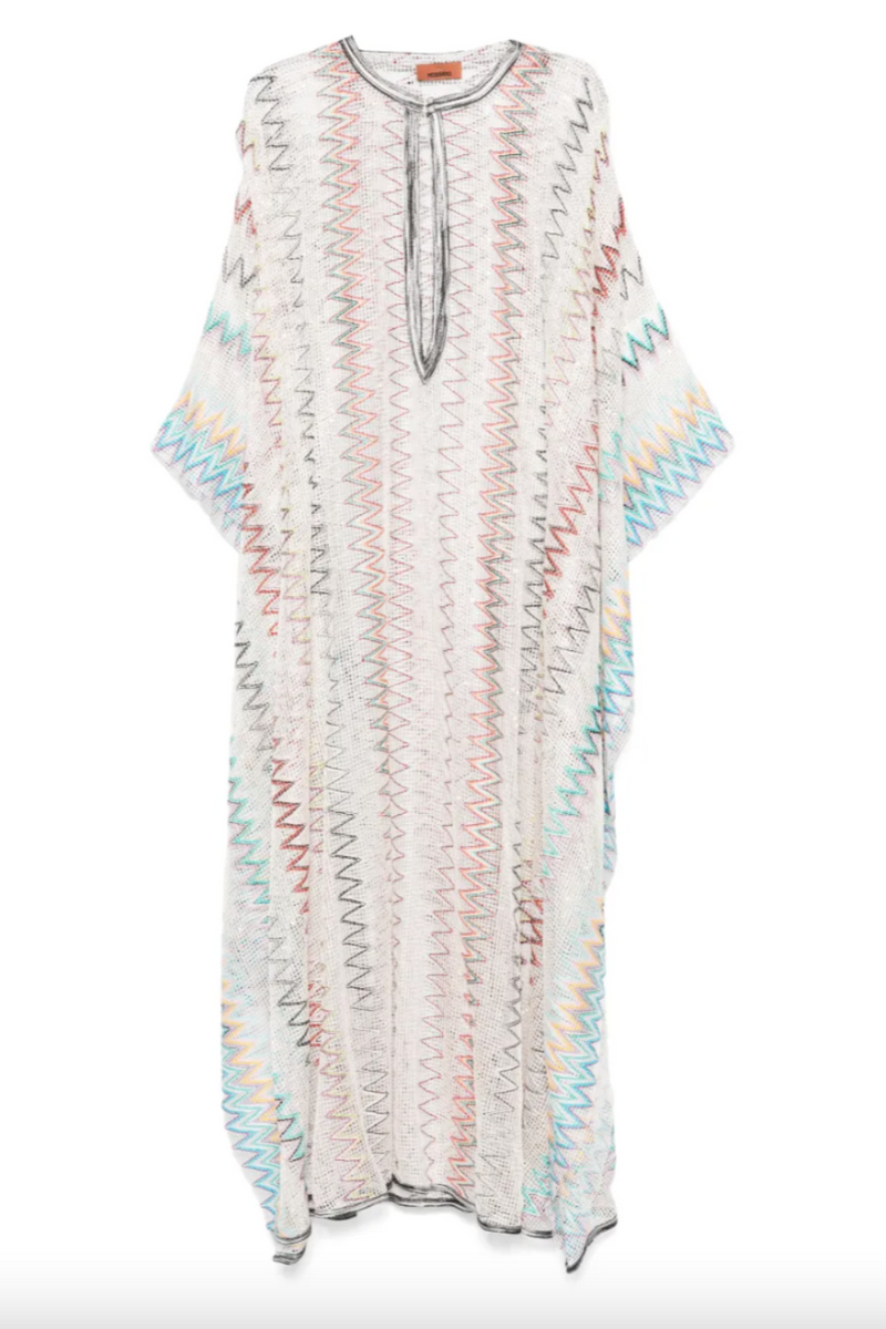 Open-Knit Beach Kaftan