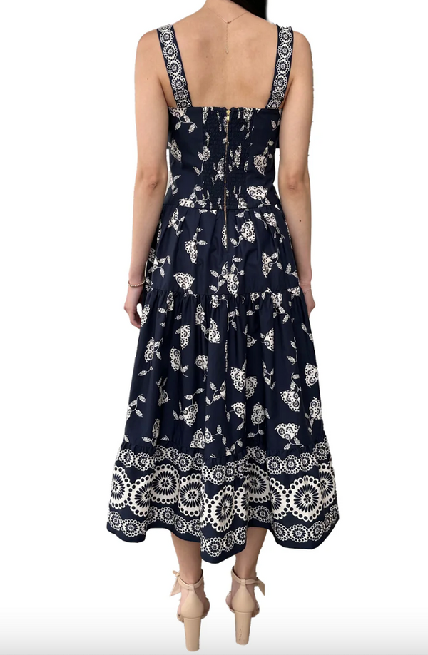 Margarita Dress Floret Evening Blue