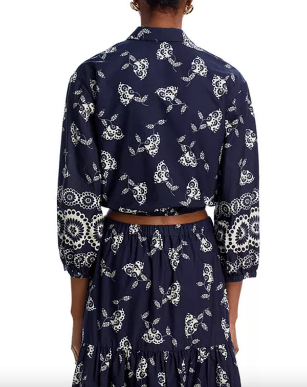 Rumson Top Floret Evening Blue