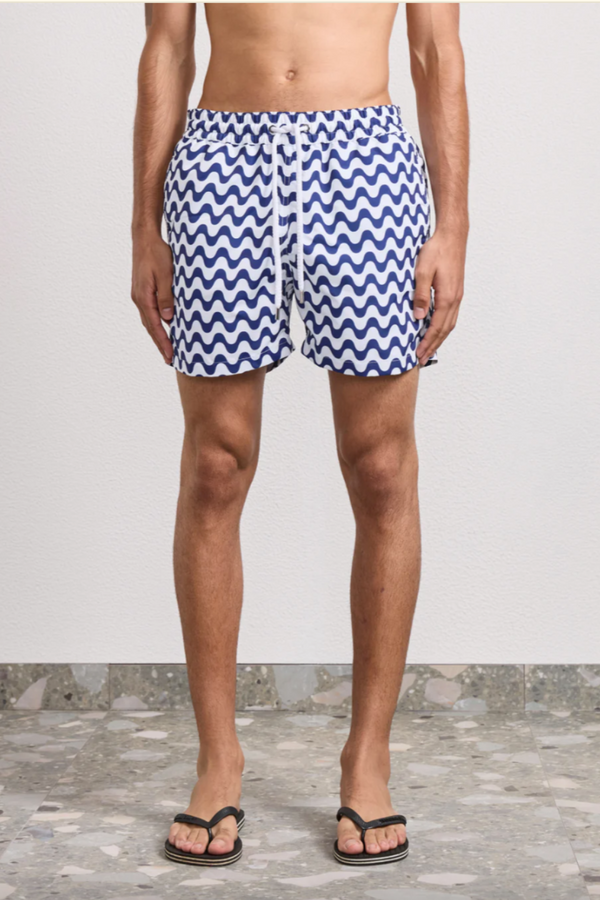 Rio Swim Shorts Copacabana Print Navy