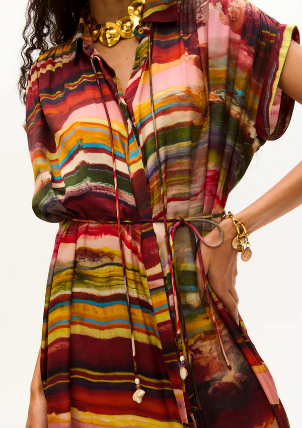 Valerie Kaftan Ruby Marble print