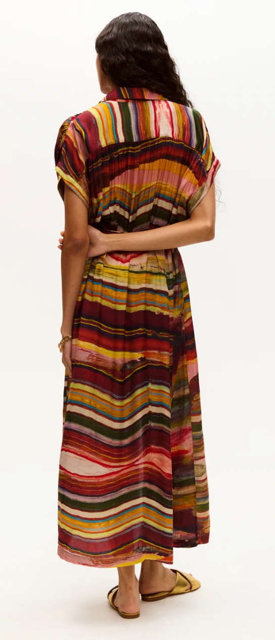 Valerie Kaftan Ruby Marble print