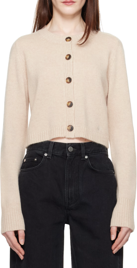 Zephir Cardigan Oat Melange