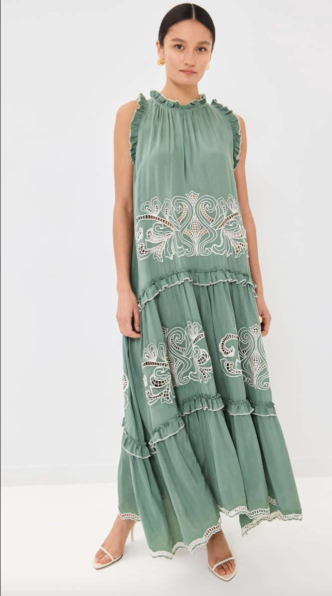 Miriam Dress Dark Green