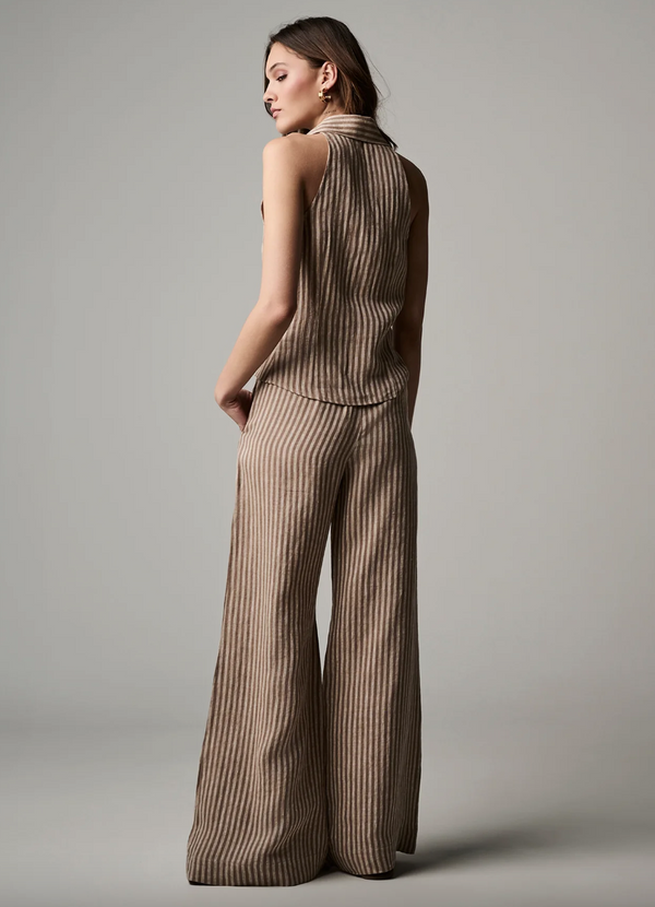 Sloan Vest Chocolate Stripe