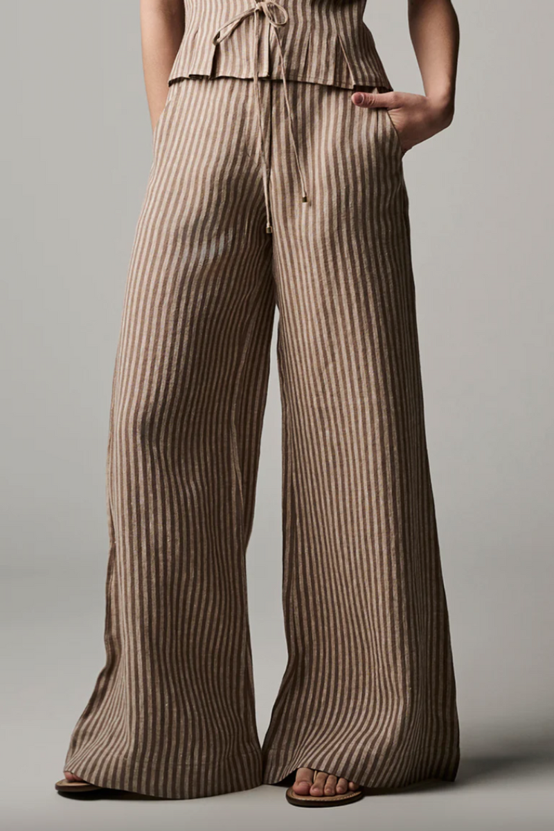 Capri Pant Chocolate Stripe