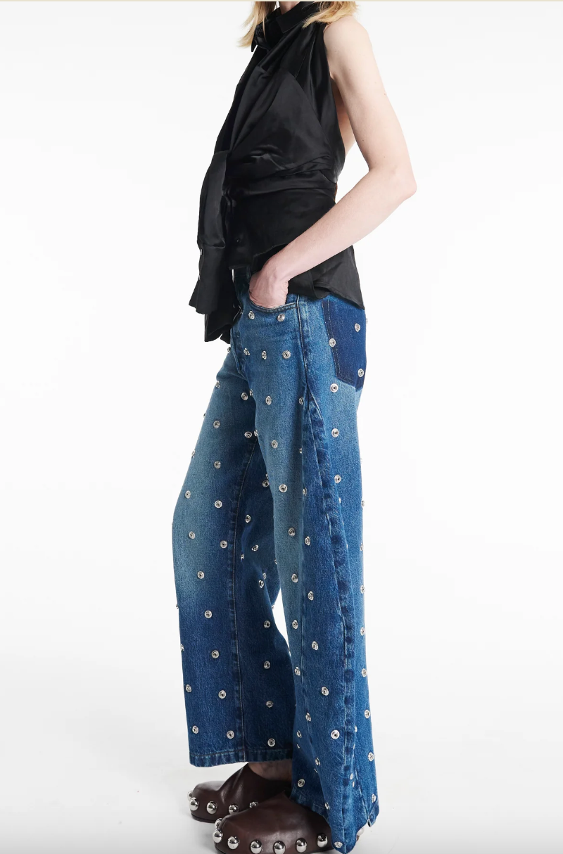 Deconstructed Shirt Halter Neck