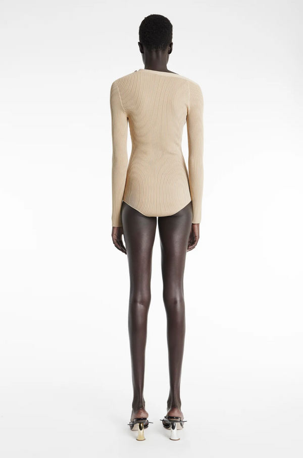 Cardigan Bodysuit Ecru