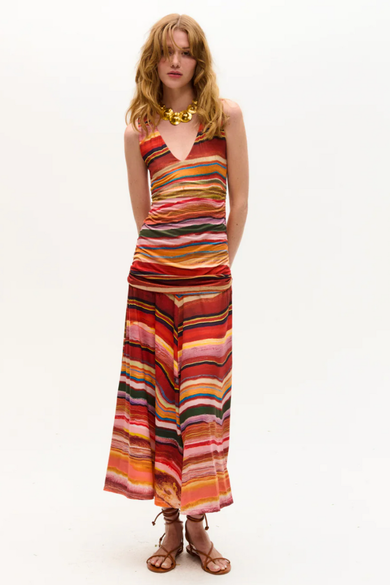 Regina Dress Ruby Marble