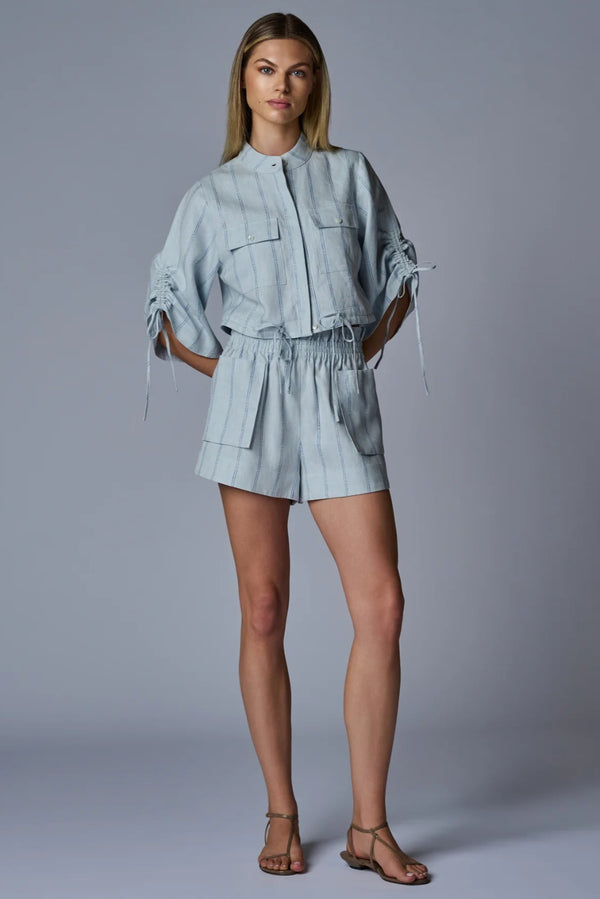 Mira Short Blue Stripe