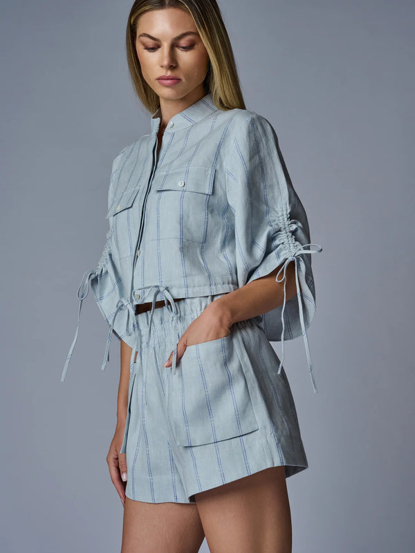 Mira Short Blue Stripe
