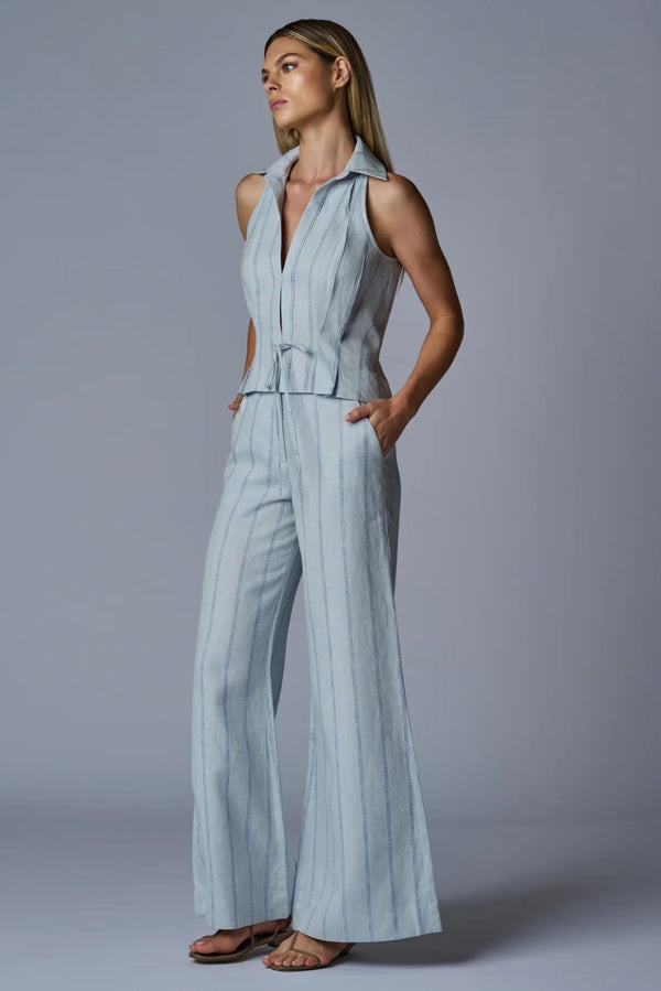 Capri Pant Blue Stripe