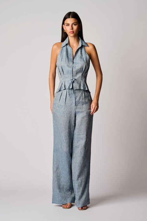 Alina Pant Blue Stripe