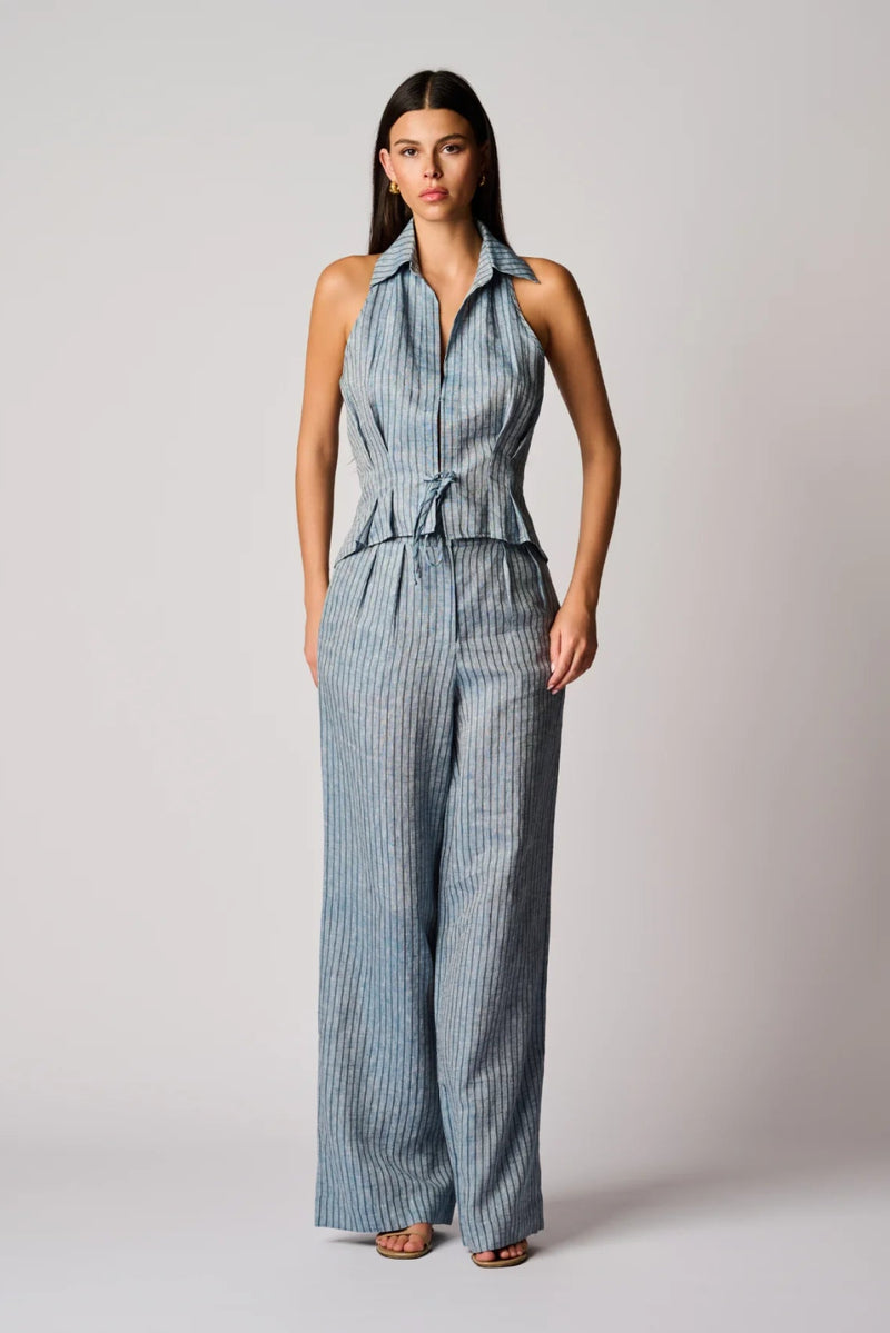 Alina Pant Blue Stripe
