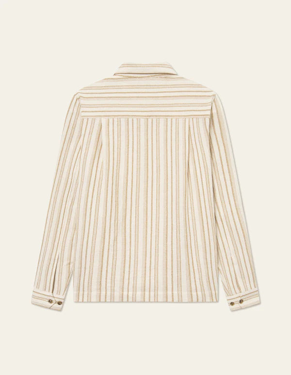 Shane Stripe Cotton Overshirt