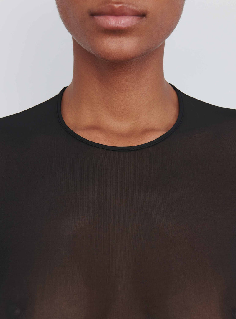 Sheer Bodysuit Black