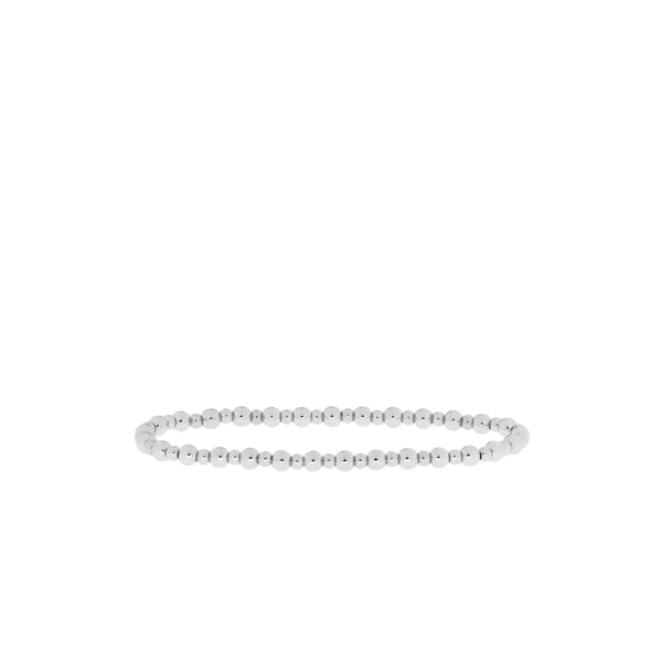 Gold-Silver 3mm-4mm Brass Ball Bracelet