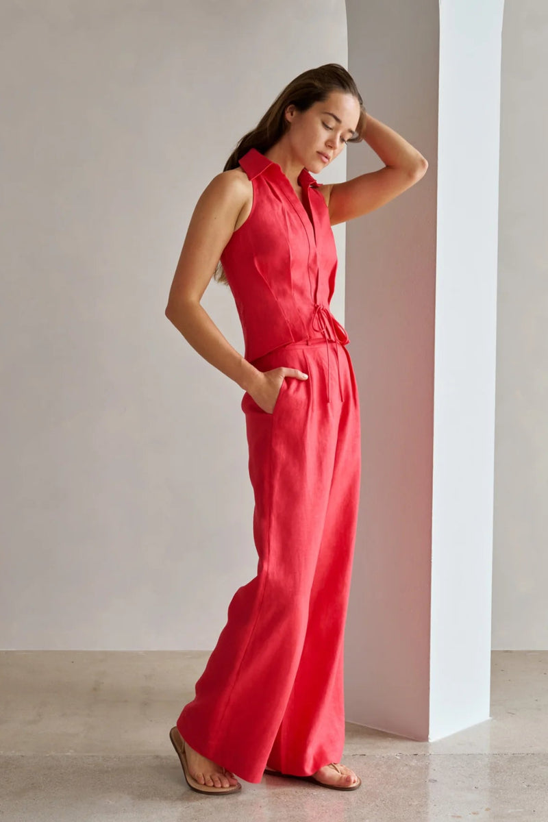 Alina Pant Red