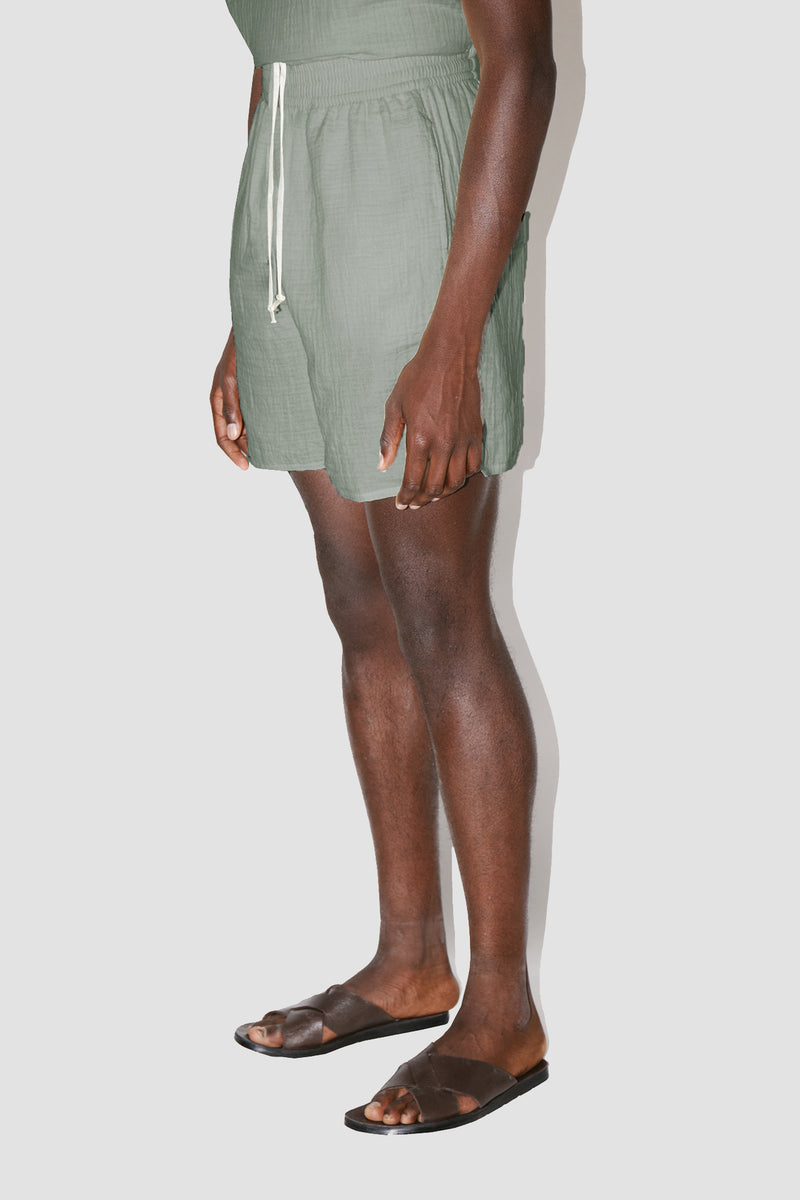 Smooth Steve Lounge Shorts Angel Weave Khaki