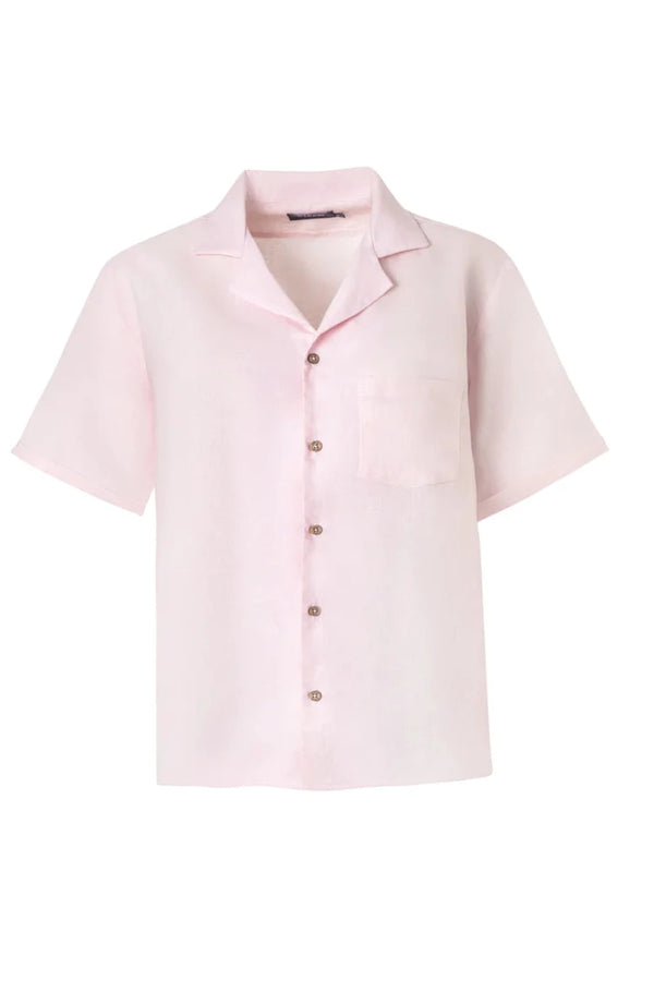 Linen SS Summer Shirt Soft Pink