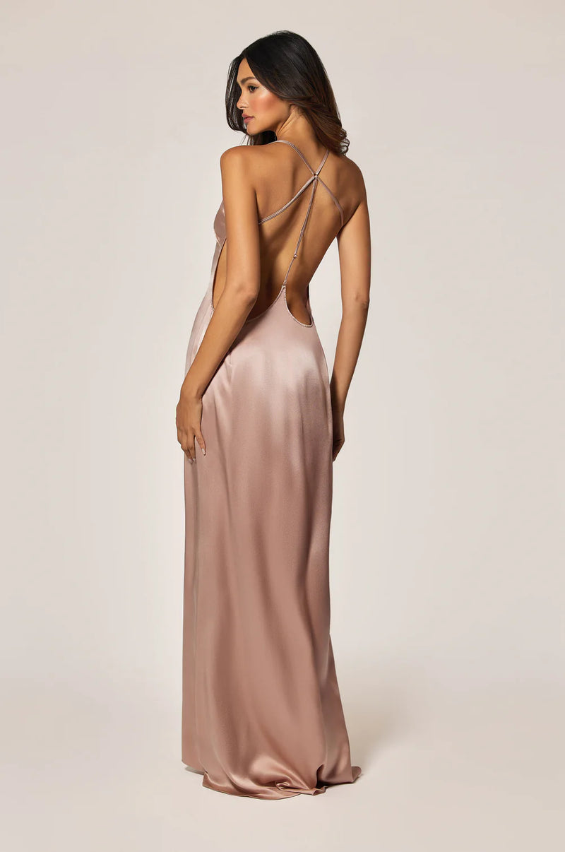 Soie T-Back Gown