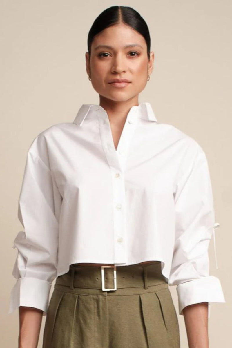Sophia Long Sleeve Top White